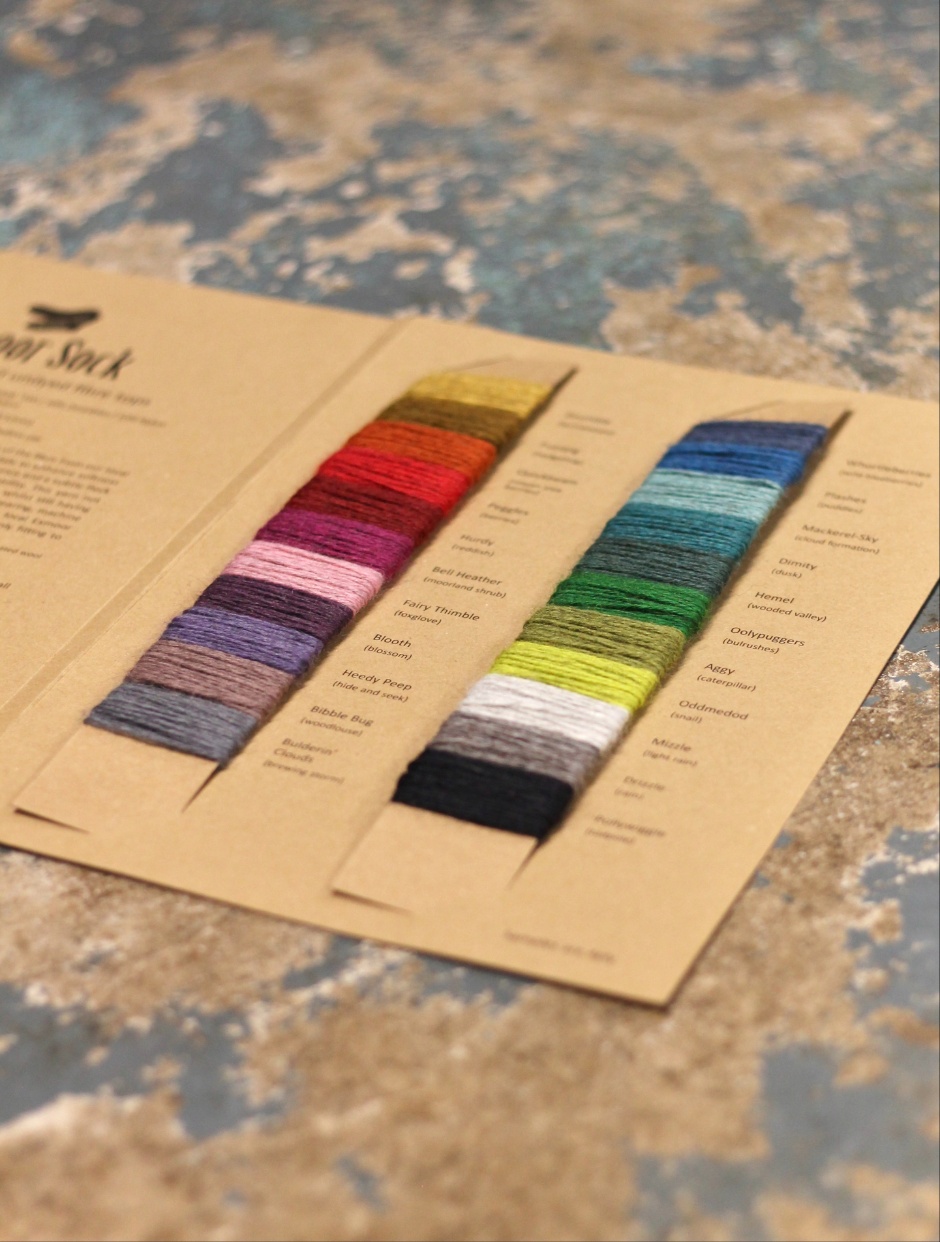 NEW - Exmoor Sock Shade Card